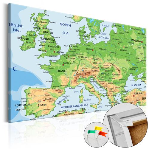 Billede på kork - Europe