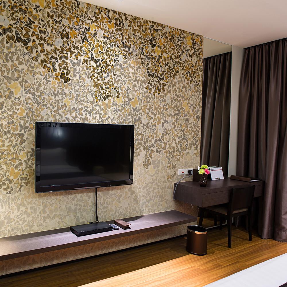 Fototapet - Art and butterflies - 250 x 193 cm - Premium