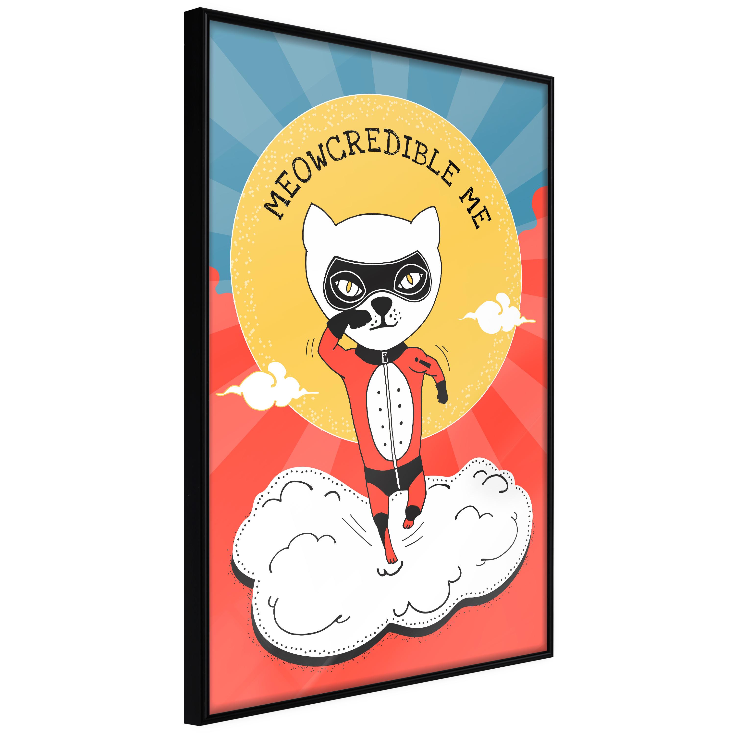 Plakat - Dear Cat - 40 x 60 cm - Sort ramme