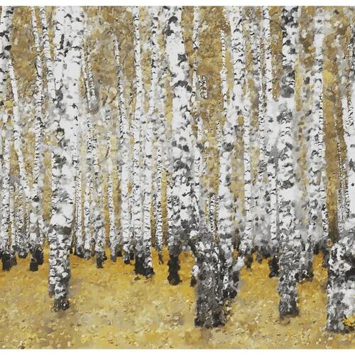 Fototapet - Autumnal birkeskov