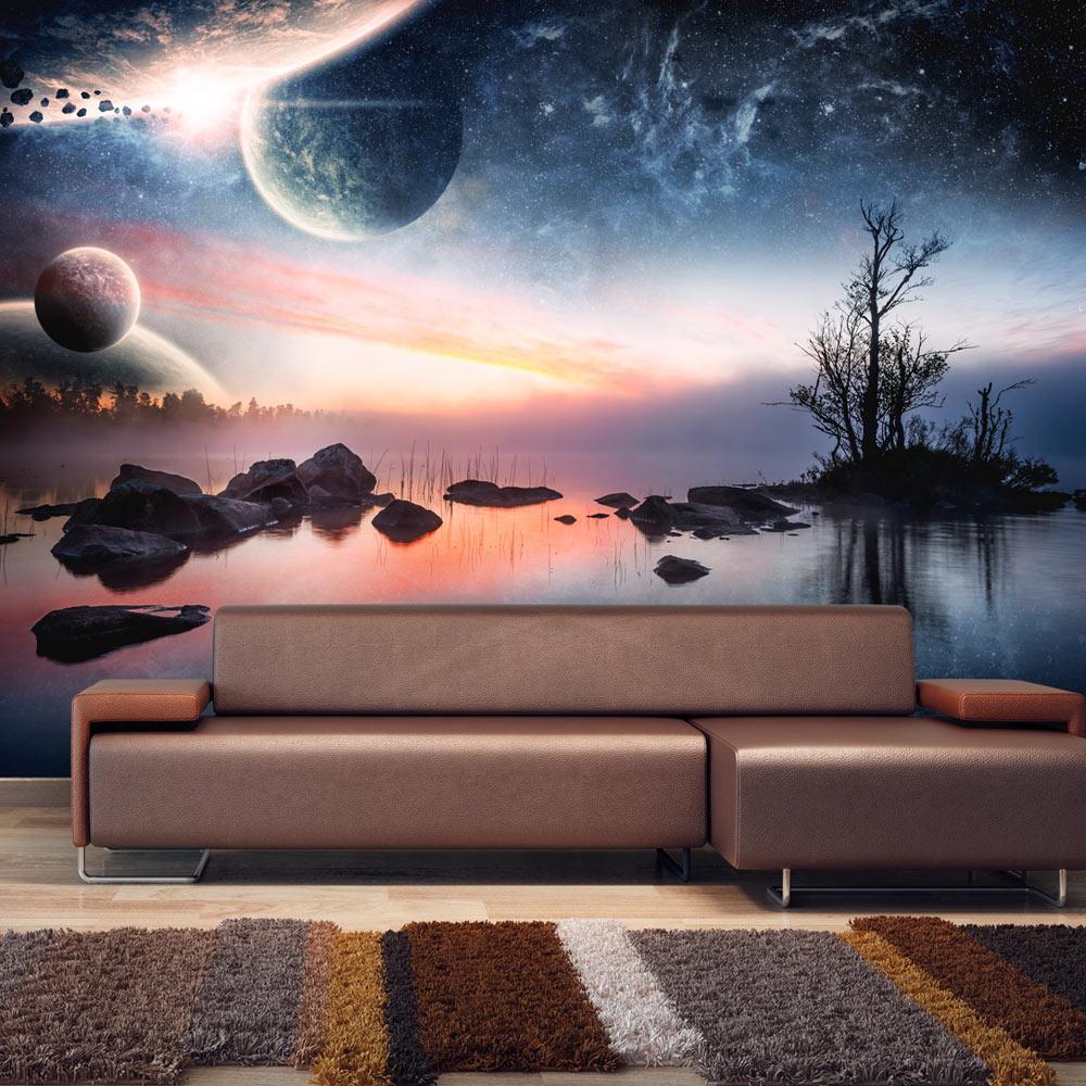 Fototapet - Cosmic landskab - 250 x 193 cm - Premium
