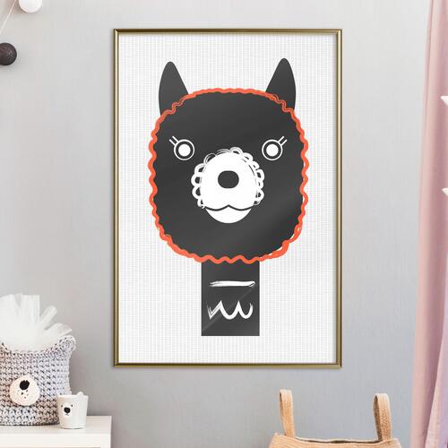 Plakat - Decorative Alpaca