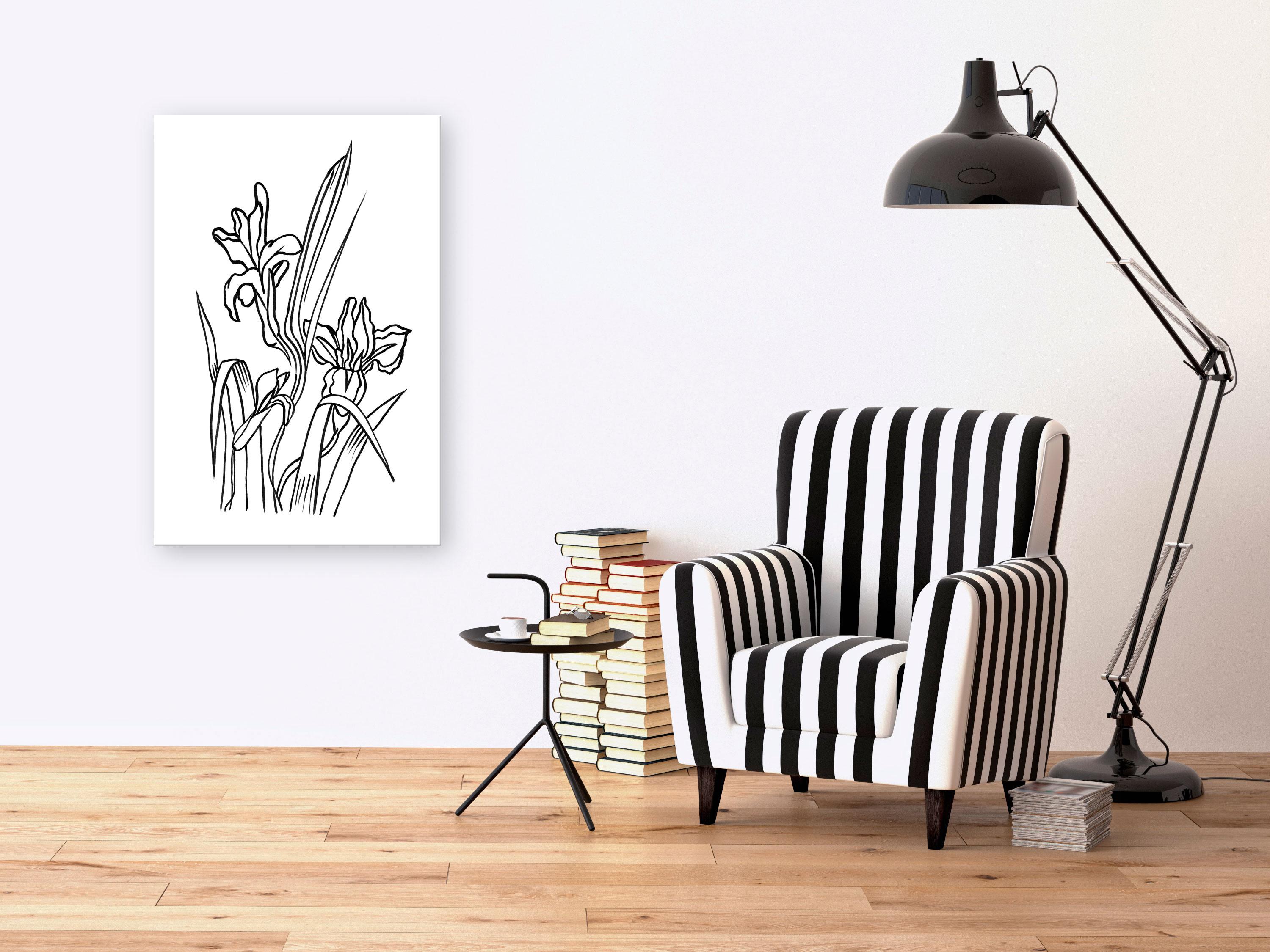 Billede - Love Irises (1 Part) Vertical - 20 x 30 cm - Standard