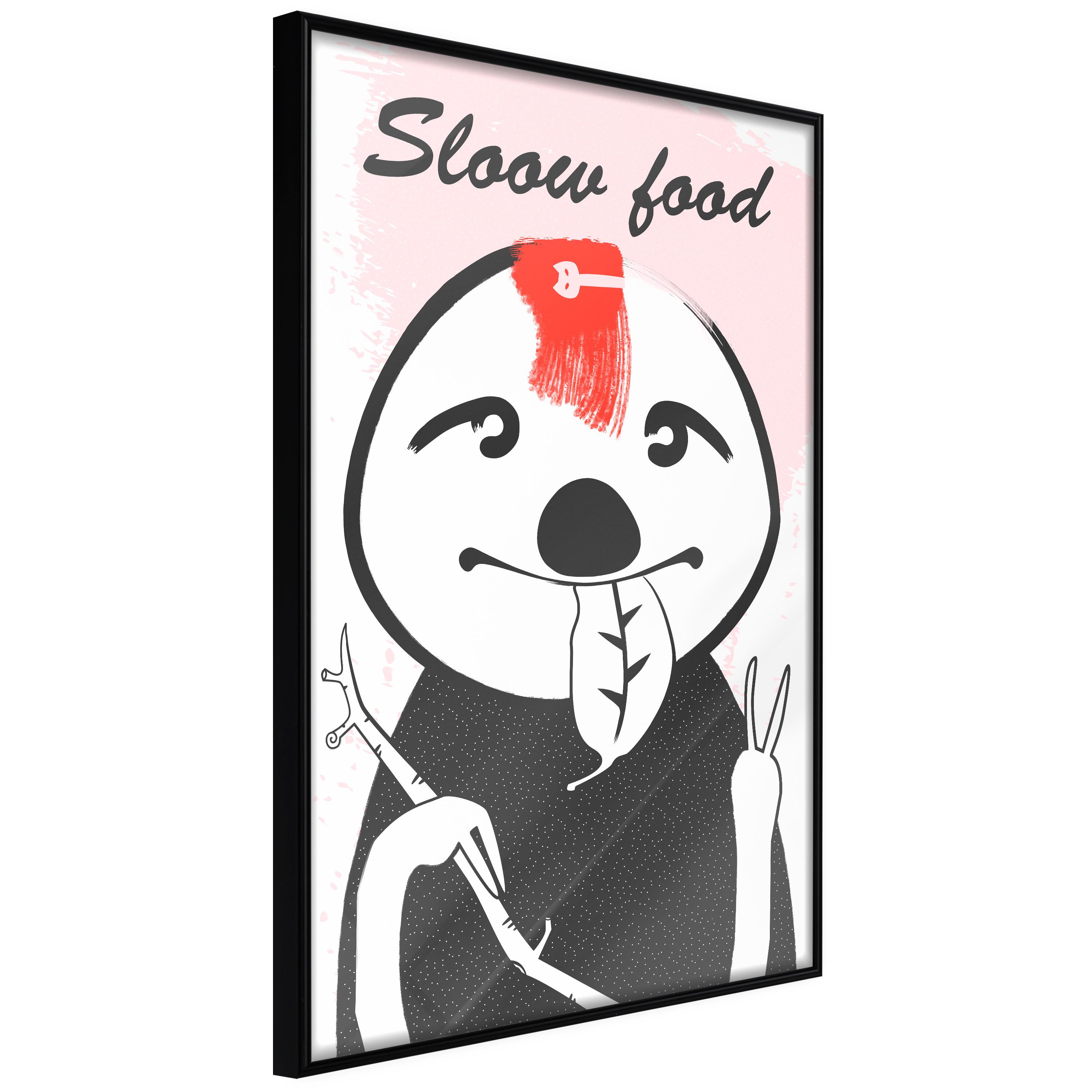 Plakat - Sloth Trendsetter - 30 x 45 cm - Sort ramme