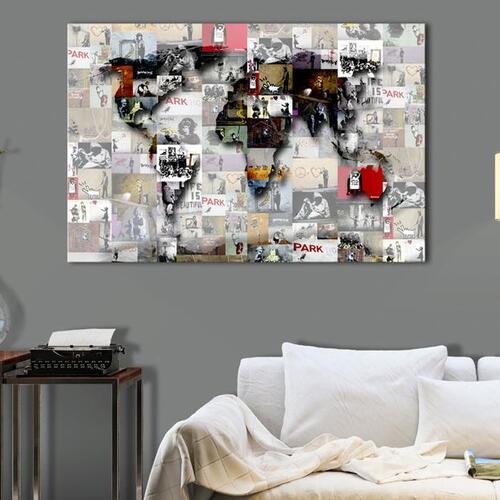 Billede - Map: Banksy inspiration