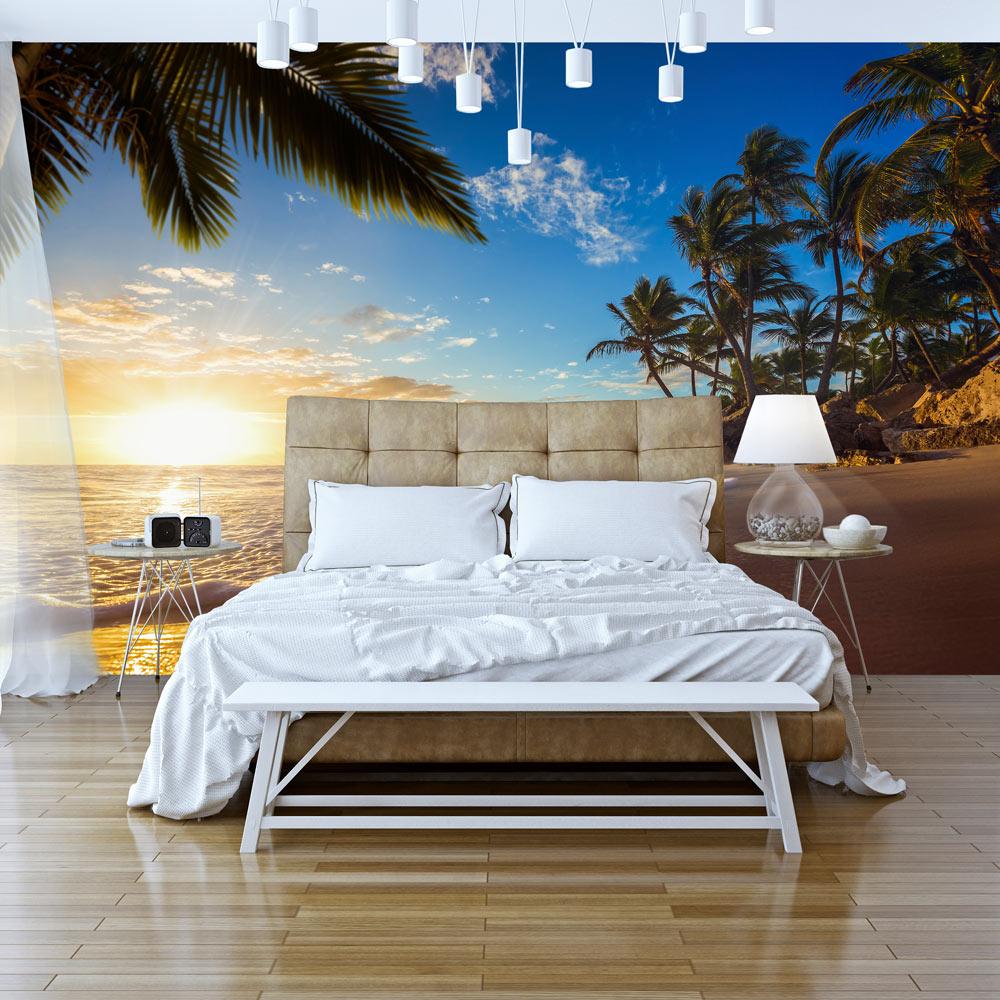 Fototapet - Tropical Beach - 250 x 175 cm - Premium