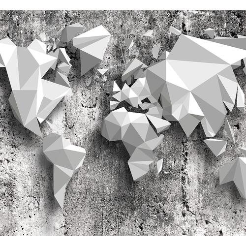 Fototapet - World Map: Origami