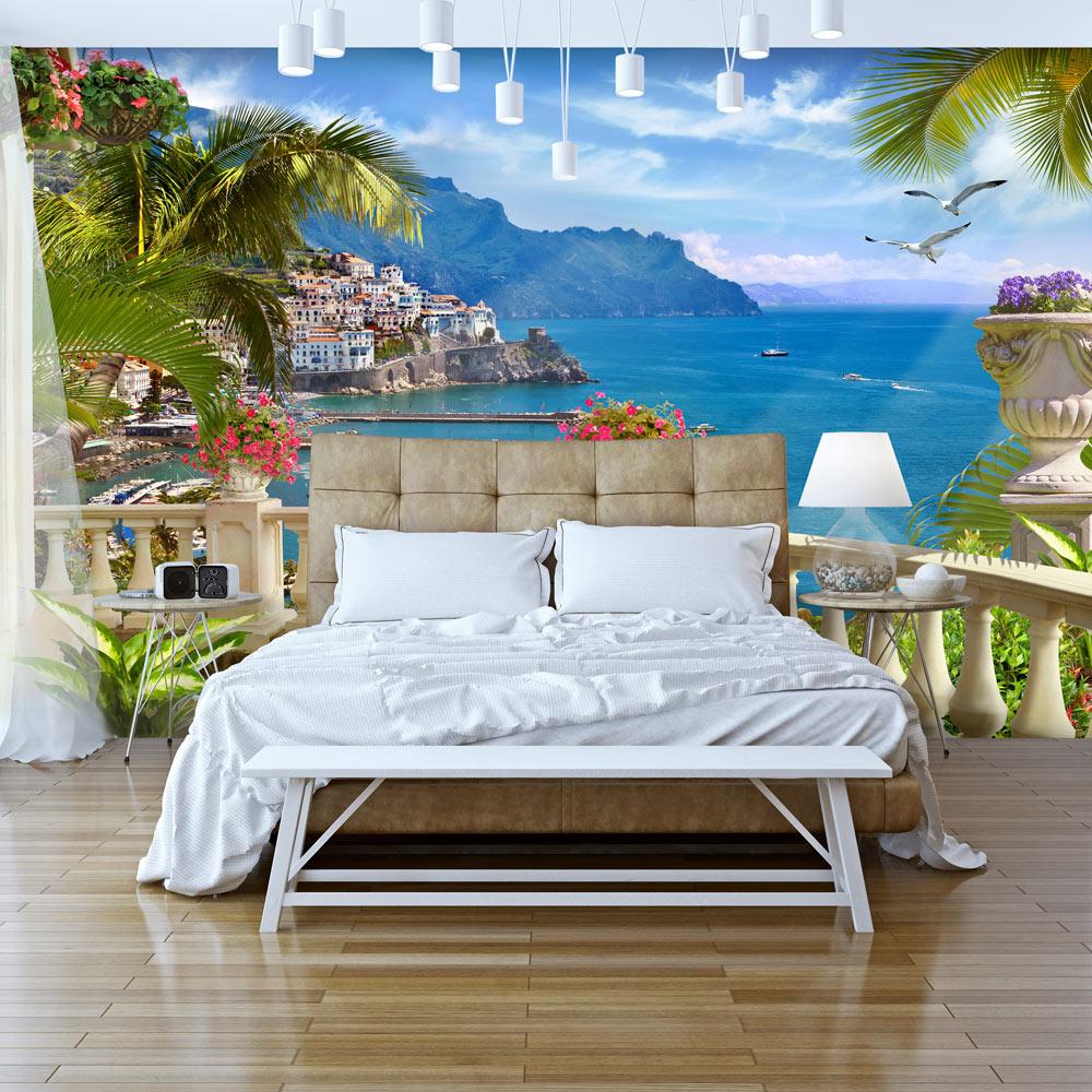 Fototapet - Mediterranean Paradise - 200 x 140 cm - Standard