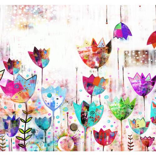 Fototapet - Colorful tulips