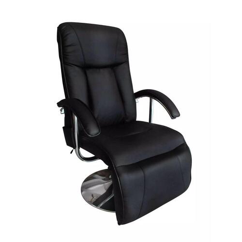 Massagestol kunstlæder sort