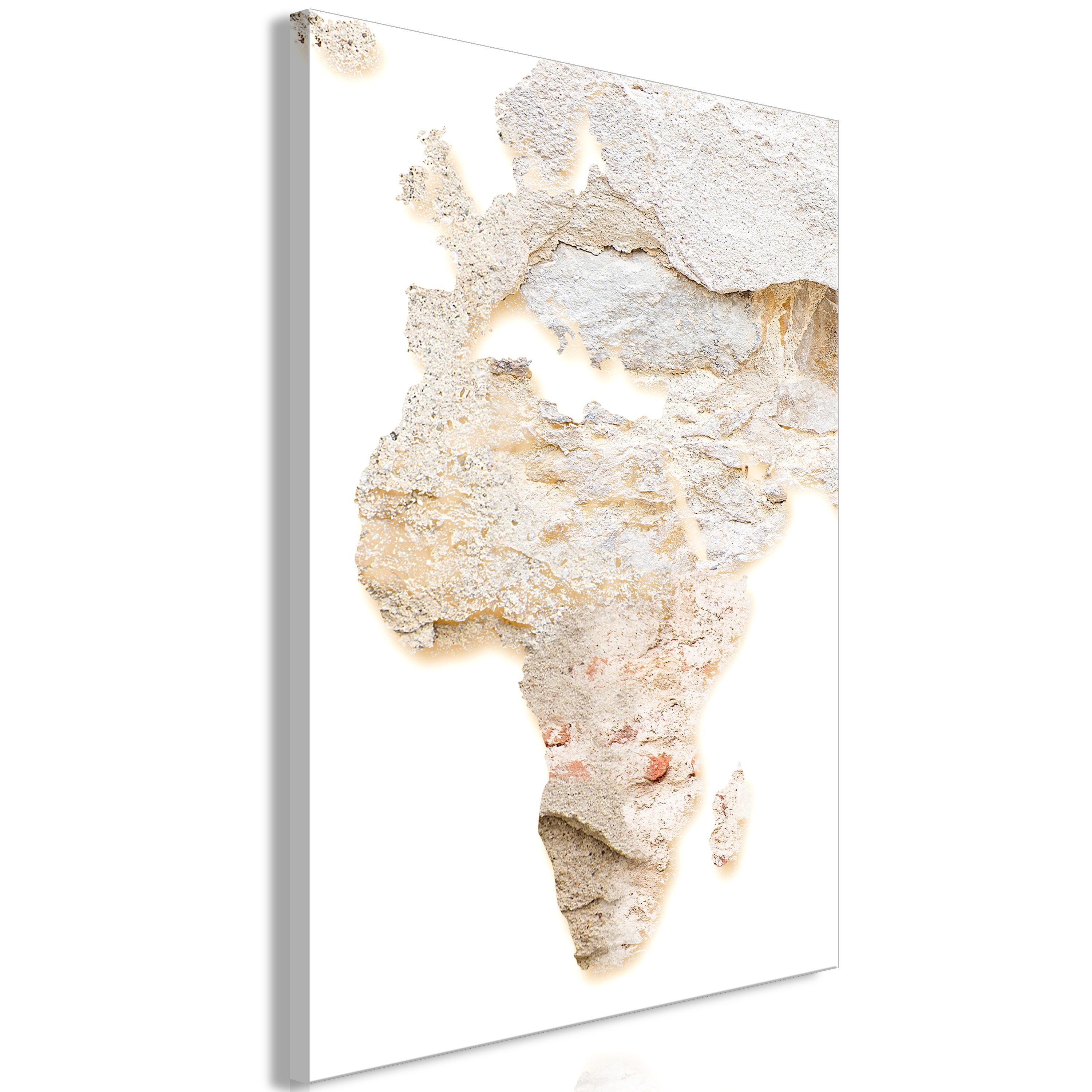 Billede - Hot Continent (1 Part) Vertical - 80 x 120 cm - Standard
