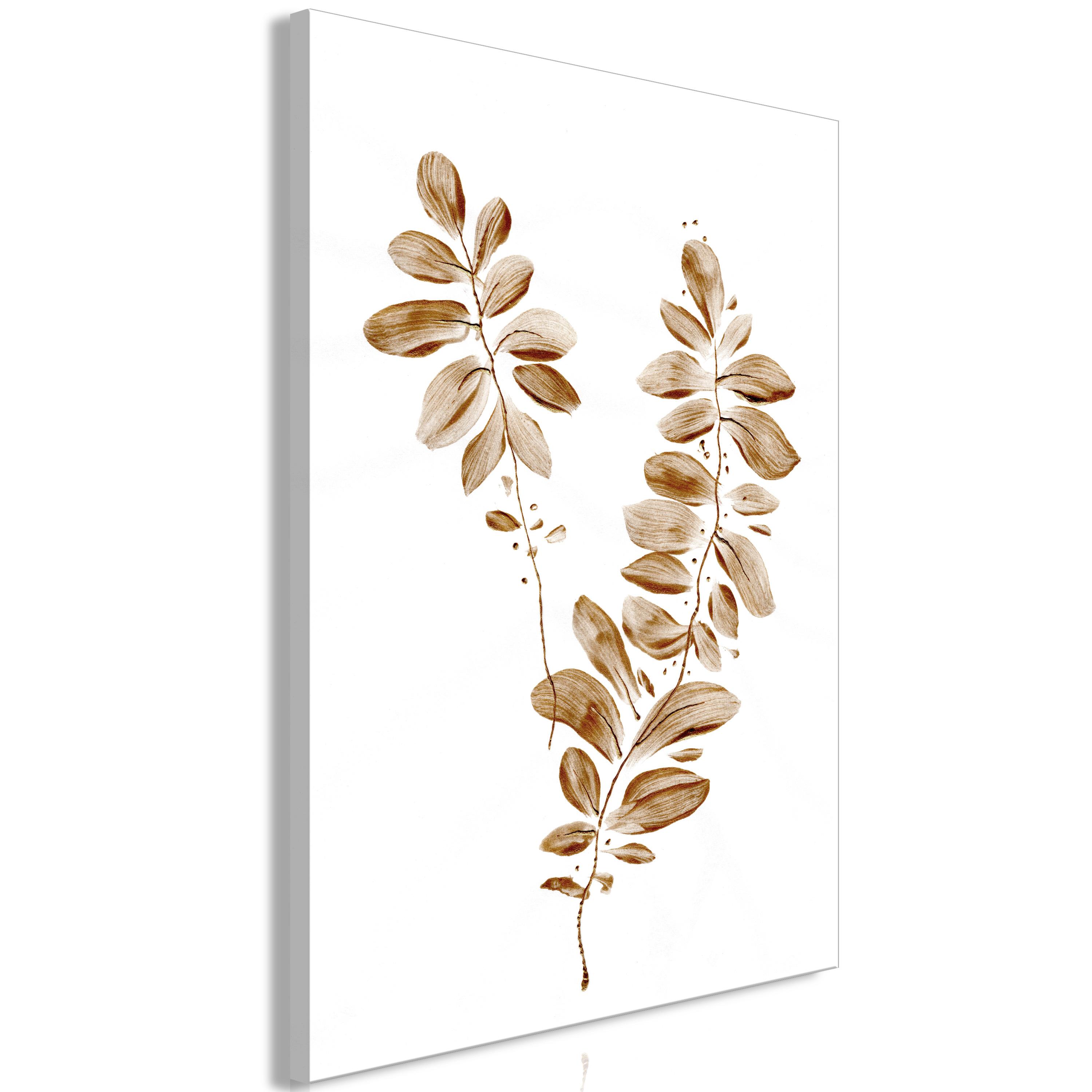 Billede - August Leaves (1 Part) Vertical - 40 x 60 cm - På italiensk lærred