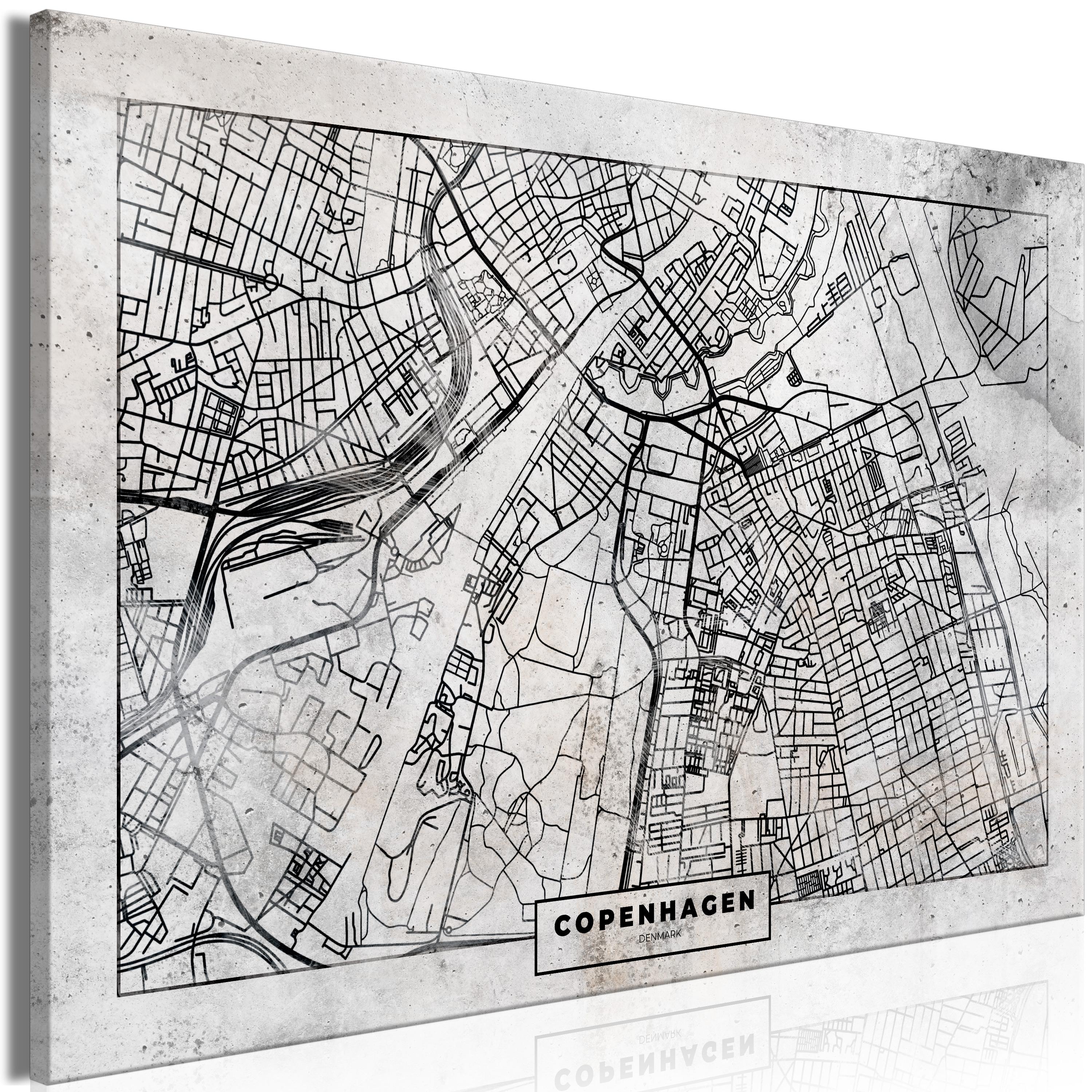 Billede - Copenhagen Plan (1 Part) Wide - 30 x 20 cm - Premium Print