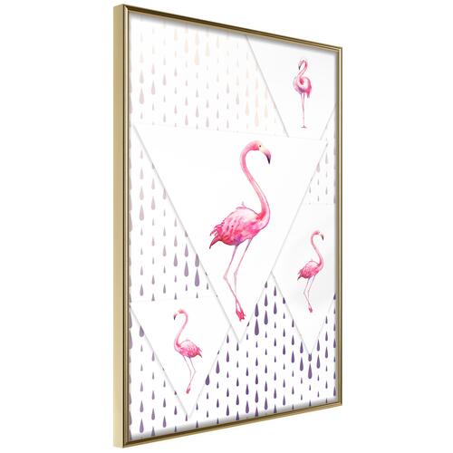 Plakat - Flamingo Family