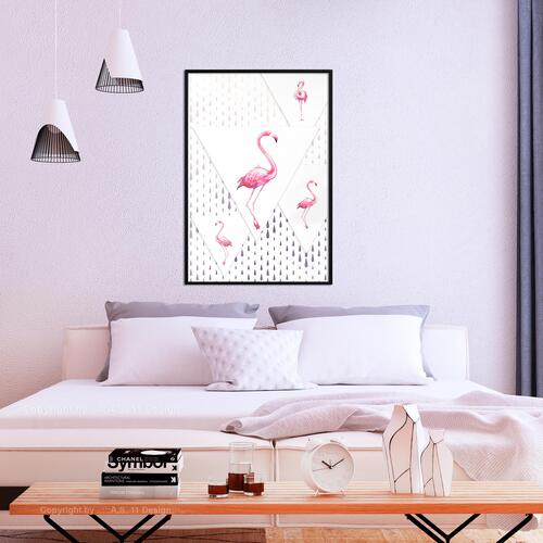 Plakat - Flamingo Family