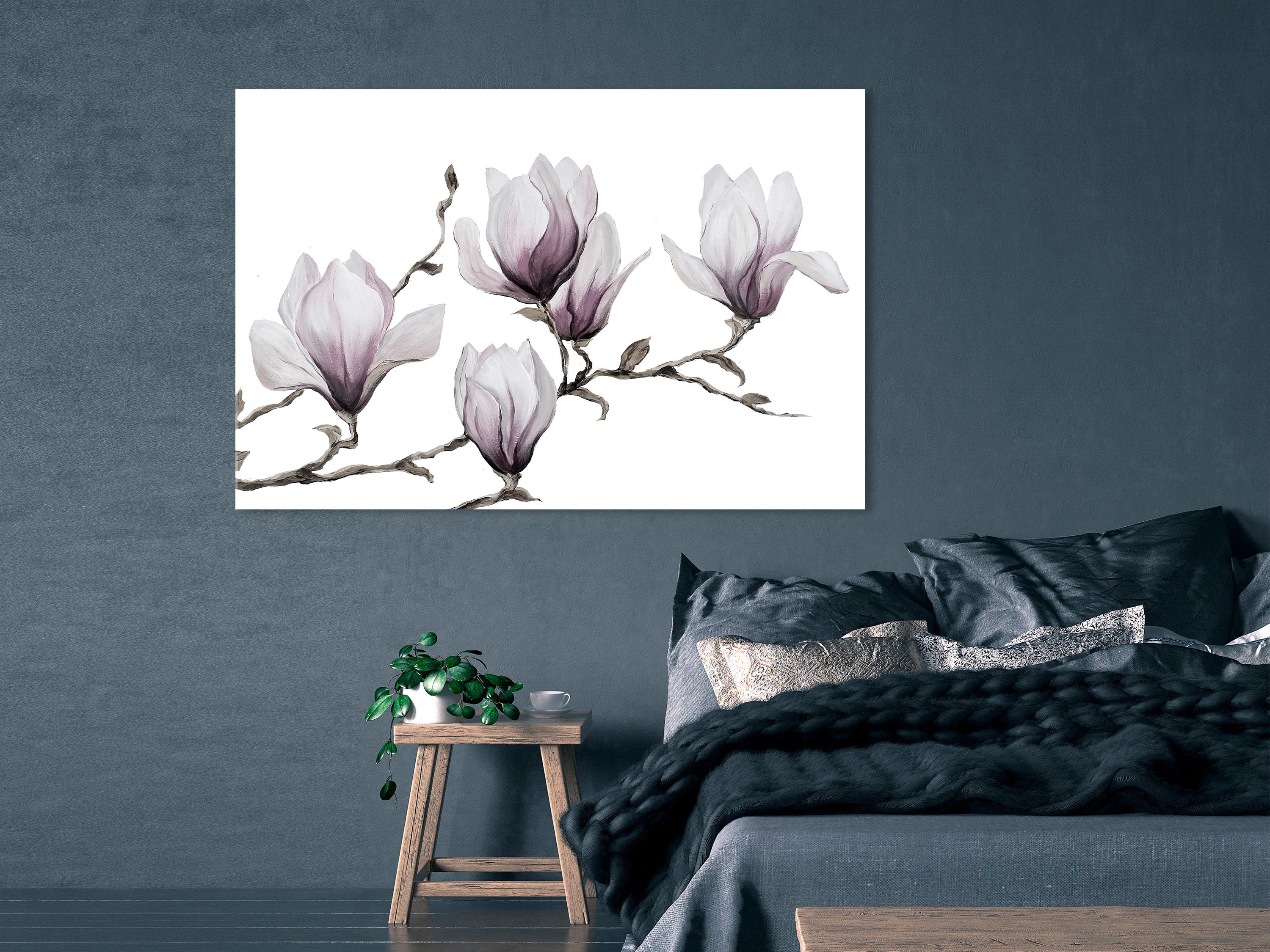 Billede - Painted Magnolias (1 Part) Wide - 30 x 20 cm - Premium Print
