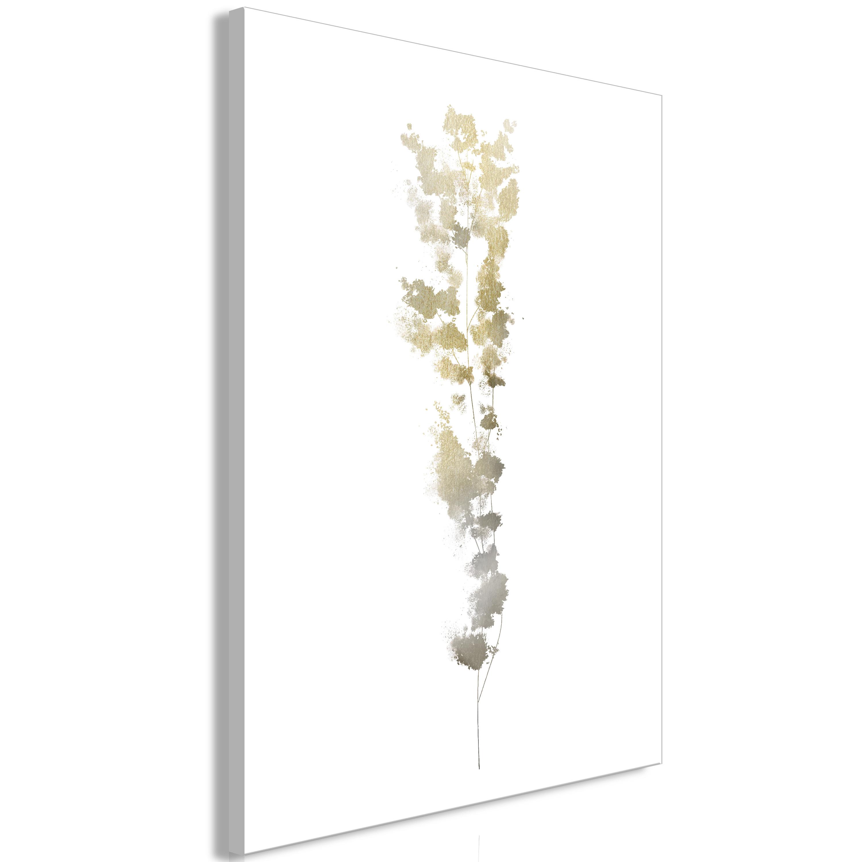 Billede - Golden Branch (1 Part) Vertical - 40 x 60 cm - Premium Print