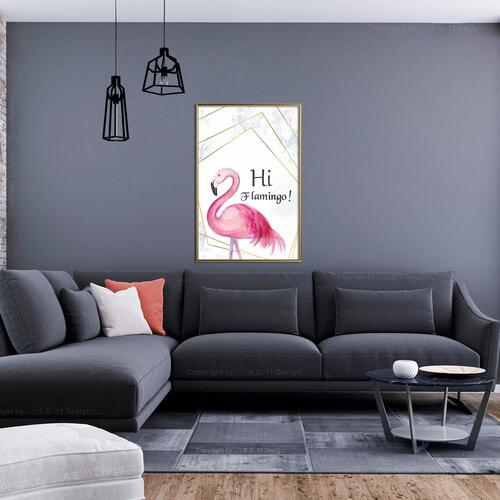 Plakat - Hi Flamingo!