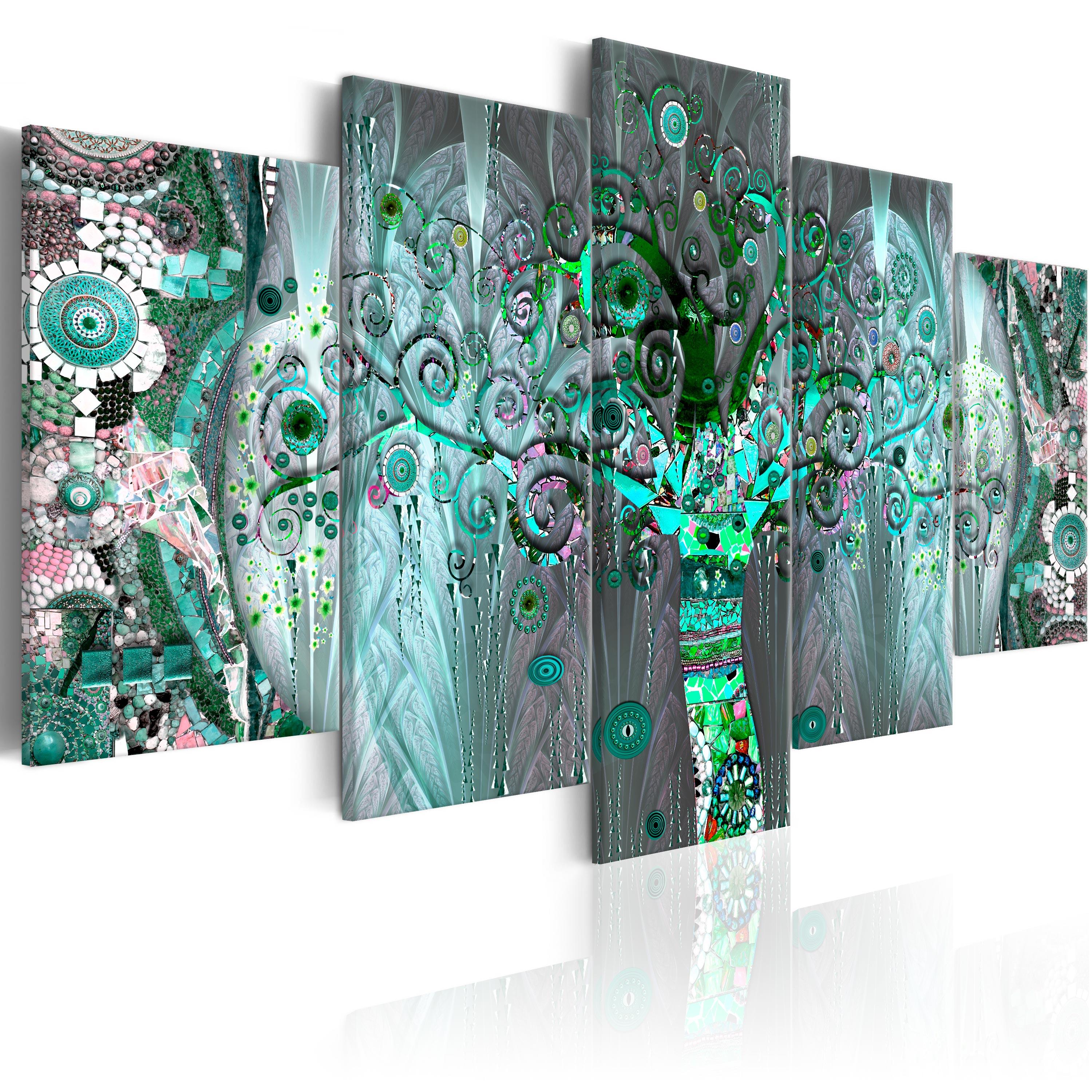 Billede - Mosaic Tree - 200 x 100 cm - Premium Print