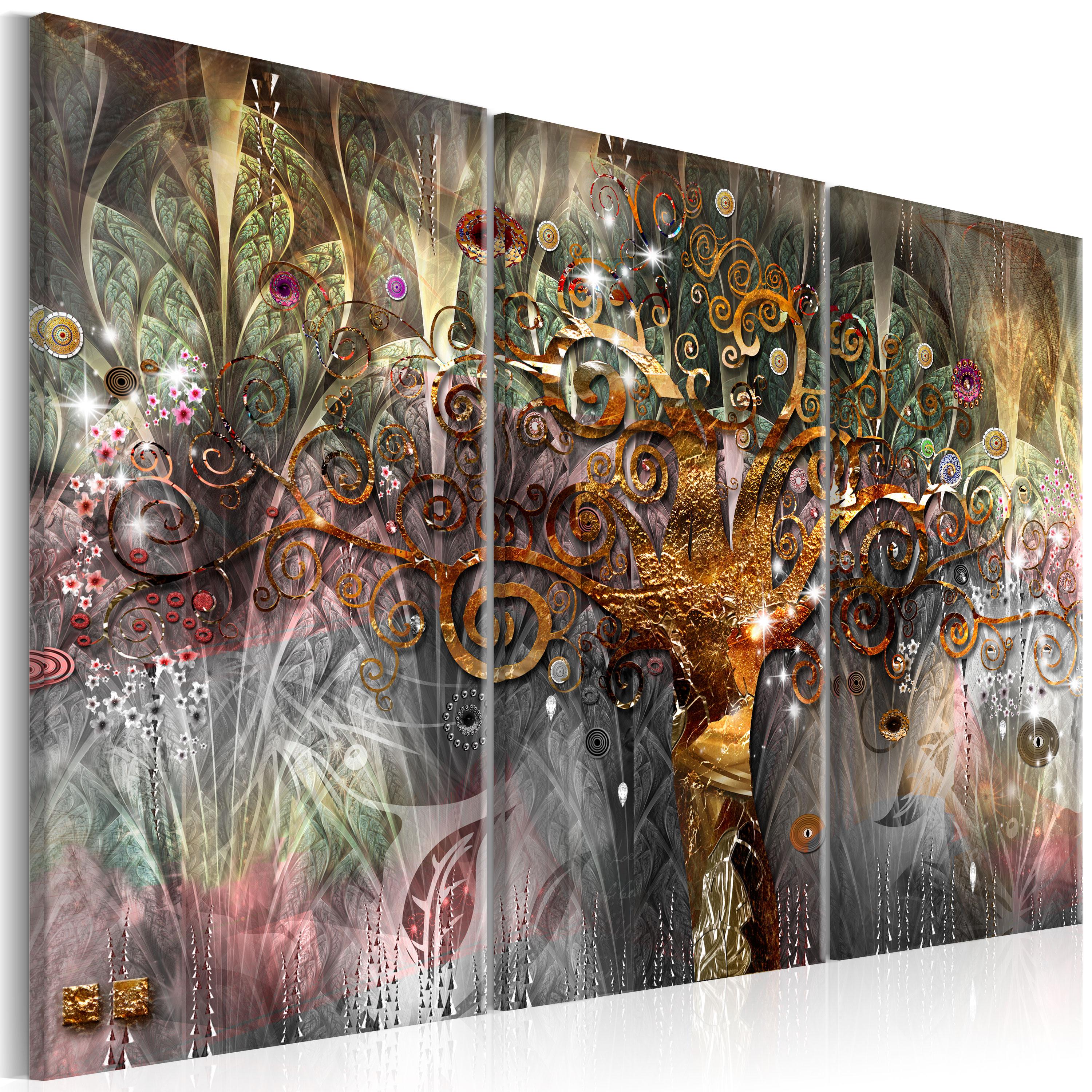 Billede - Golden Tree I - 90 x 60 cm - Premium Print