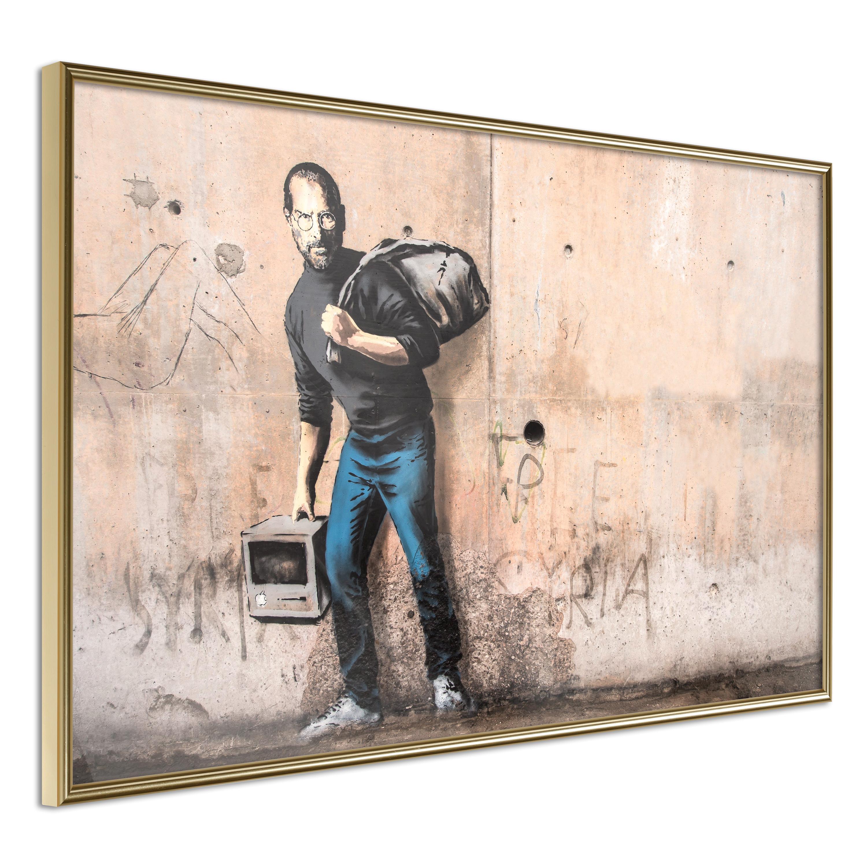 Plakat - Steve - 30 x 20 cm - Guldramme
