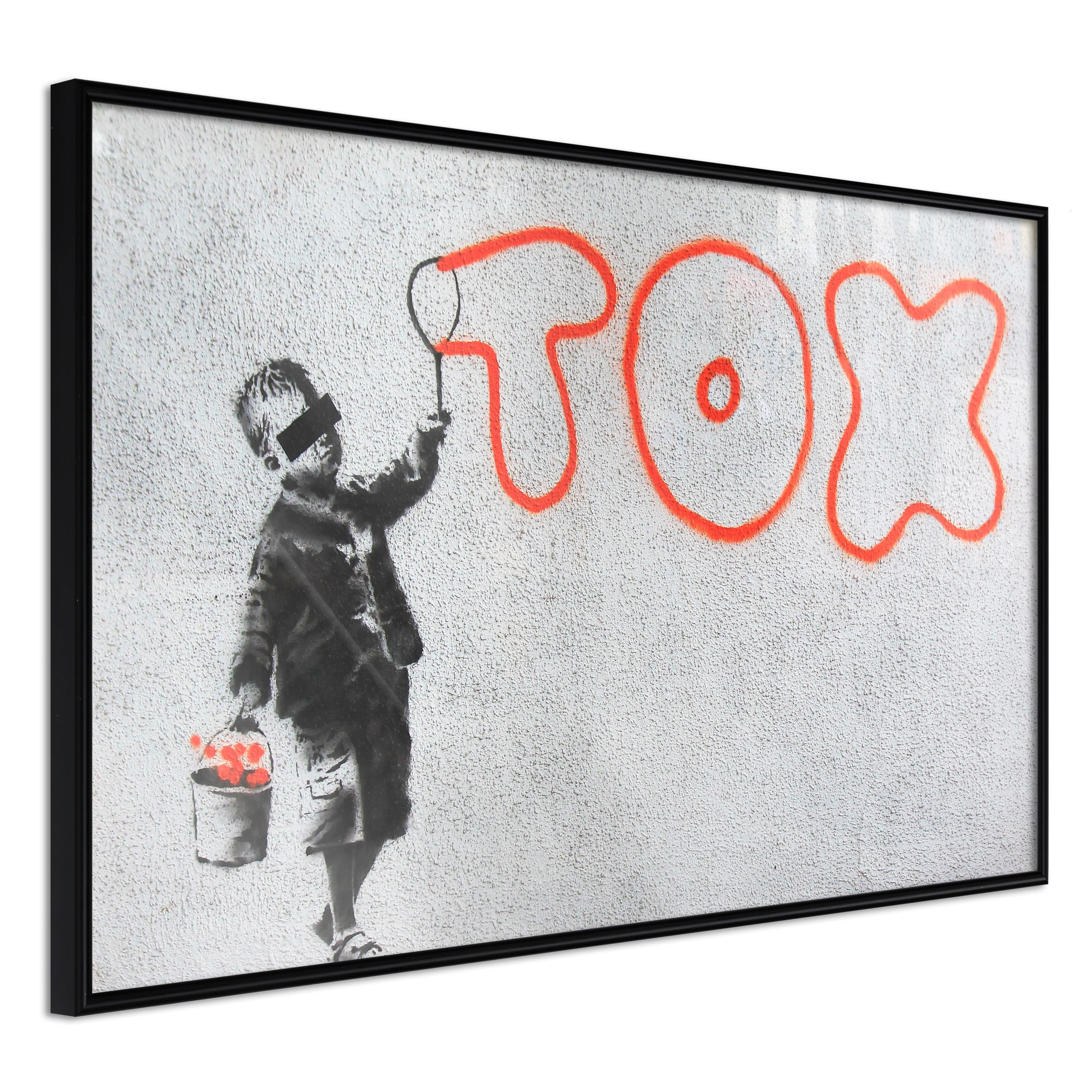 Plakat - Toxic - 30 x 20 cm - Sort ramme