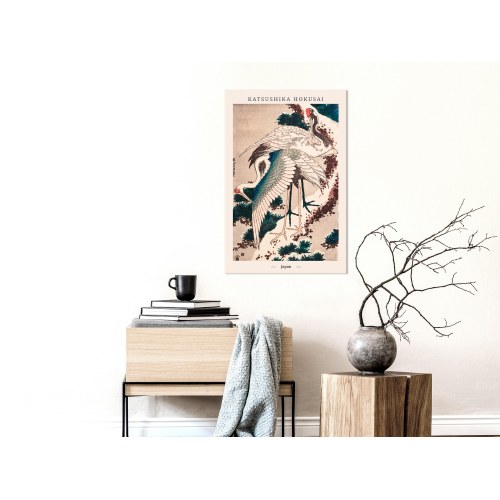 Billede - Japanese Cranes (1 Part) Vertical