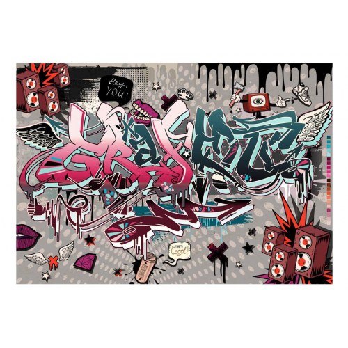Fototapet - Graffiti: hey You!