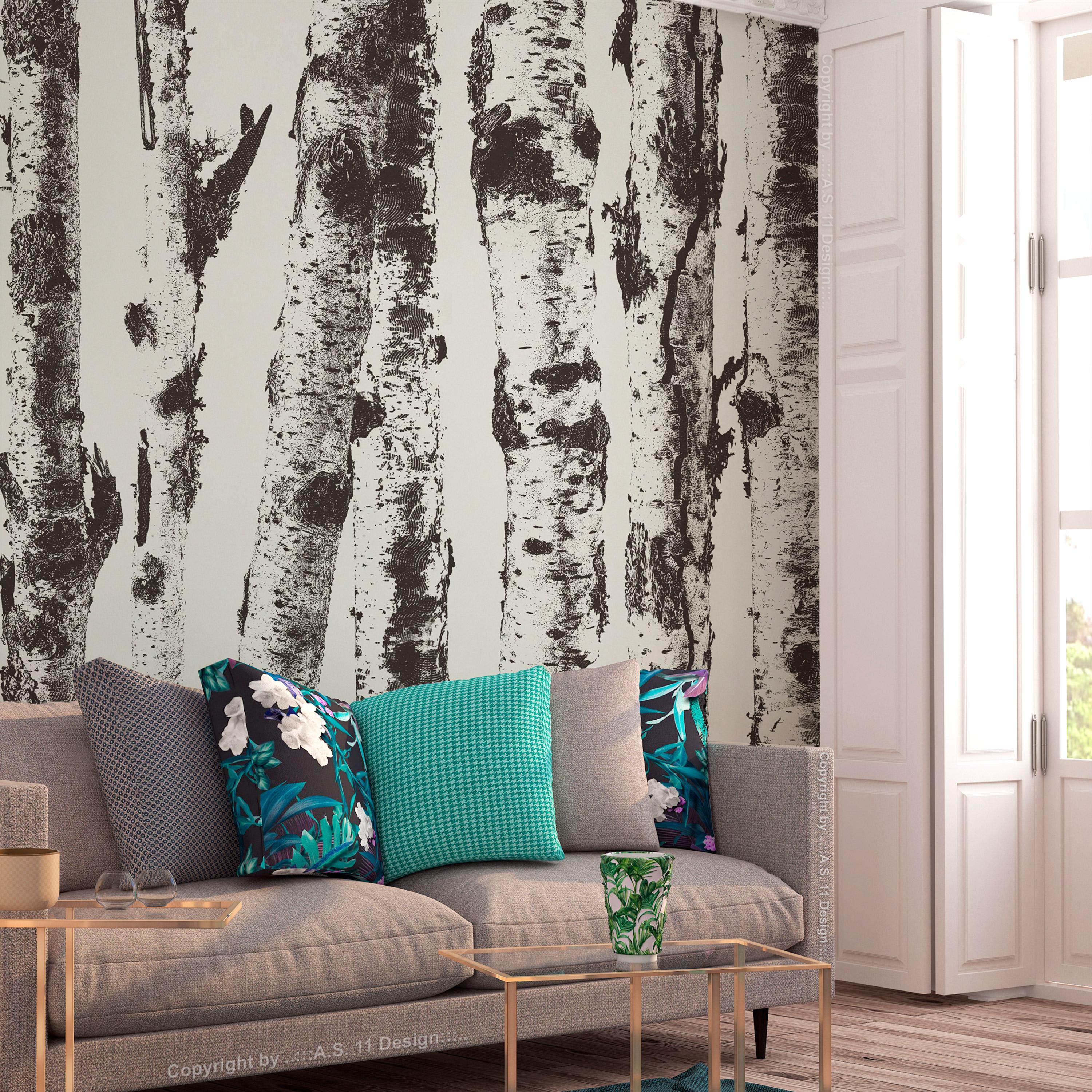 Fototapet - Stately Birches - First Variant - 441 x 315 cm - Selvklæbende