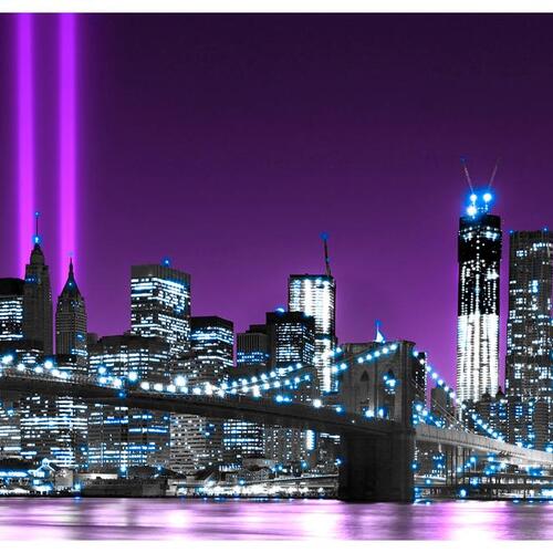 Fototapet - Luminous manhattan