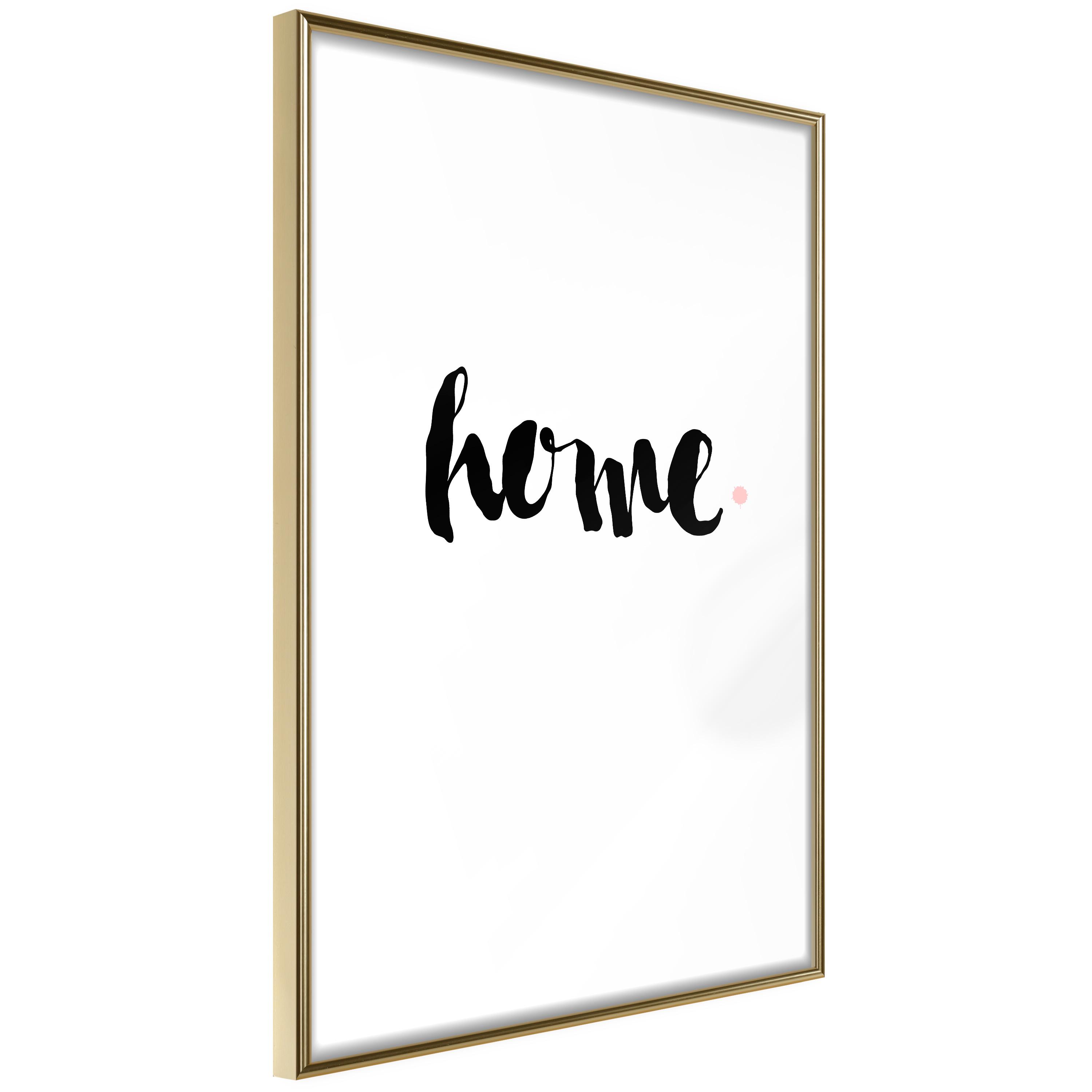 Plakat - Home and Dot - 20 x 30 cm - Guldramme