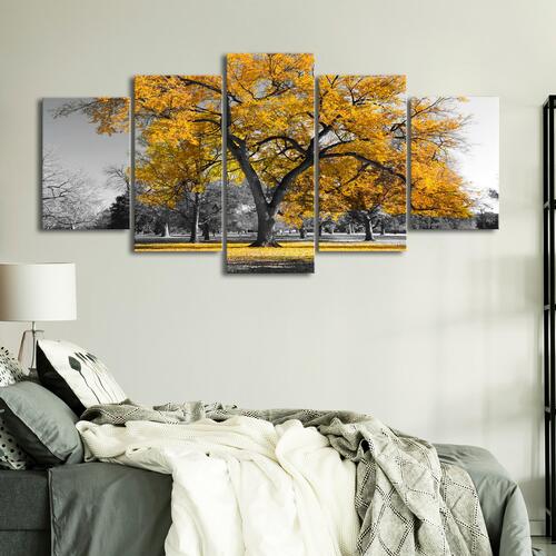 Billede - Autumn in the Park (5 dele) Wide Gold