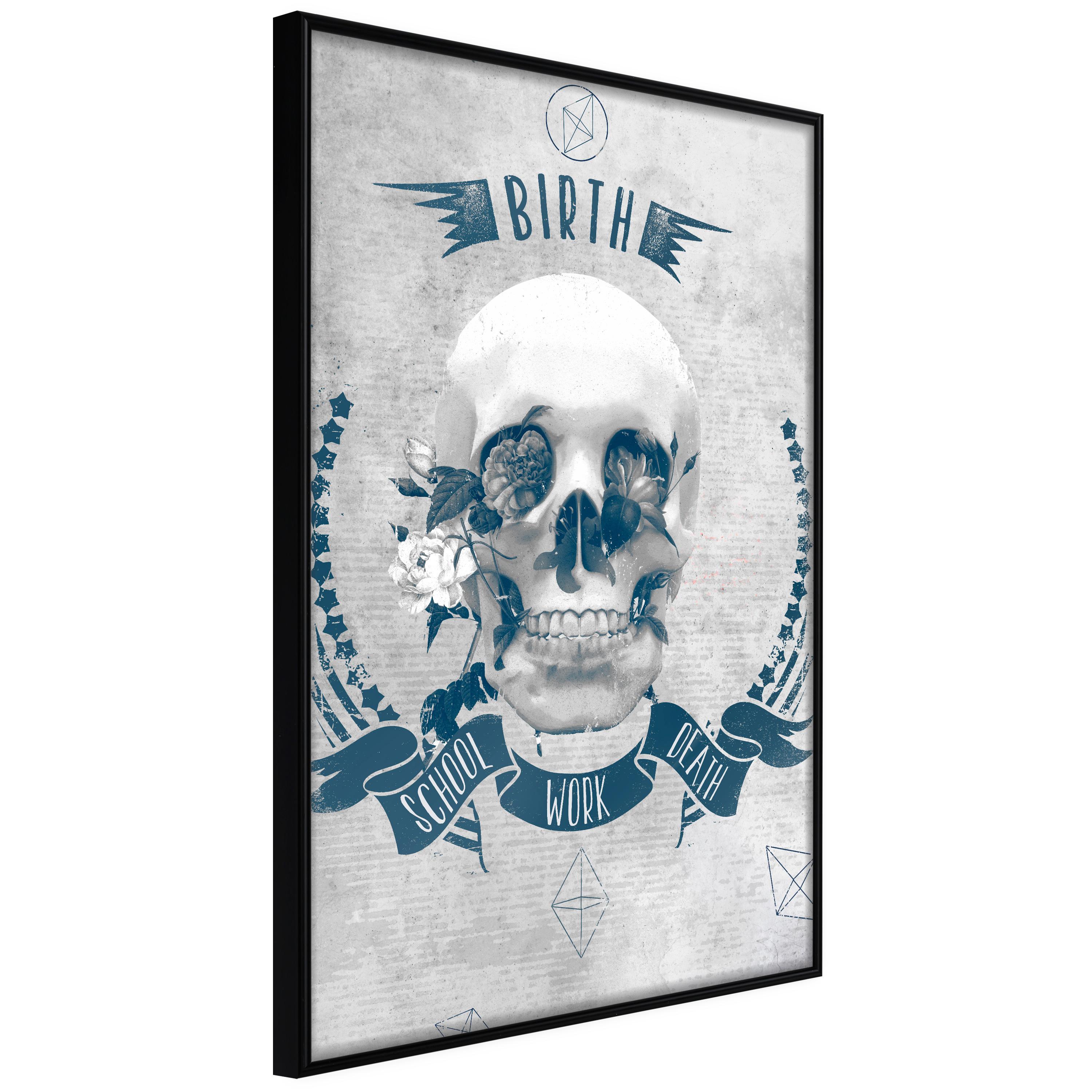 Plakat - Life Is Brutal - 20 x 30 cm - Sort ramme