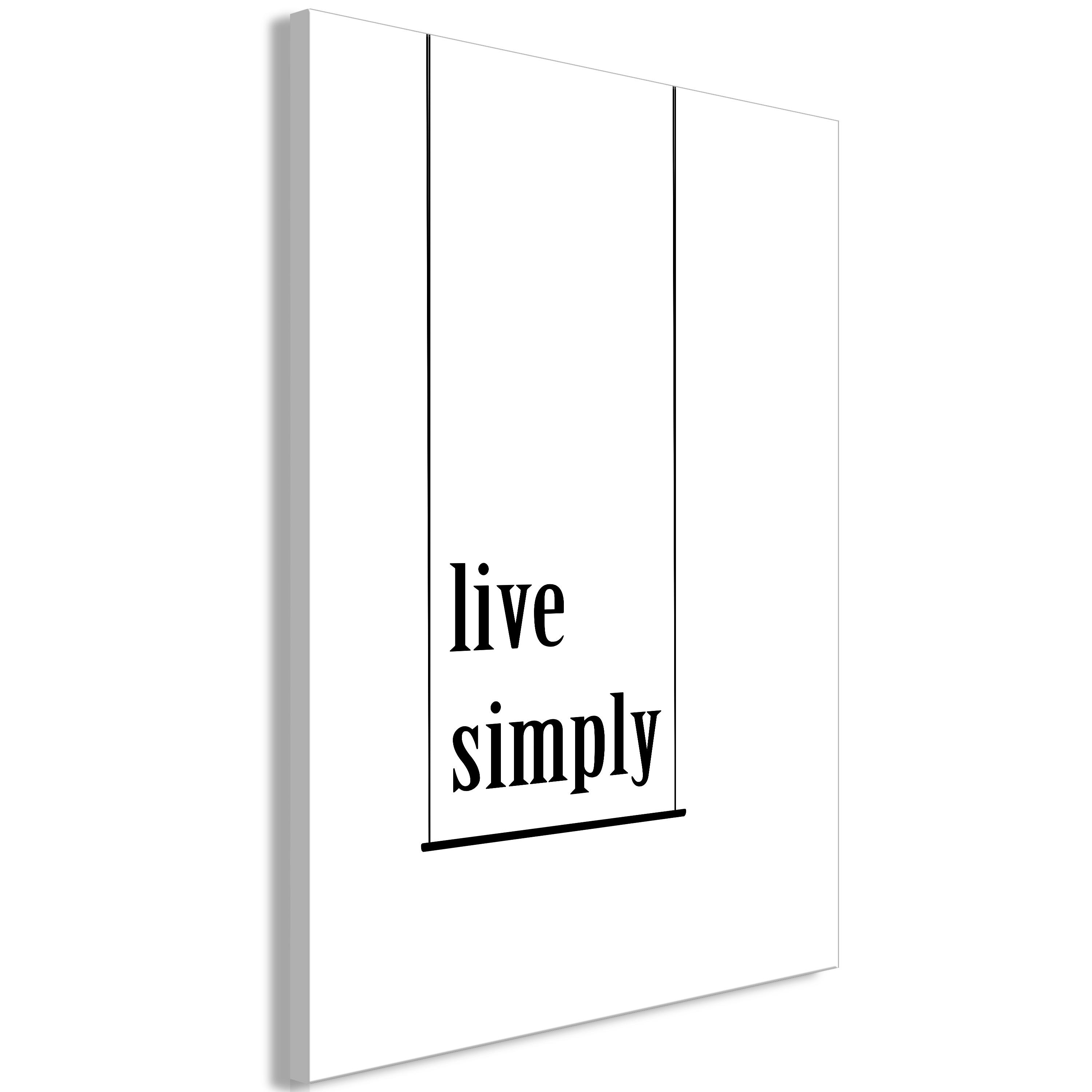 Billede - Minimalistic Motto (1 Part) Vertical - 40 x 60 cm - Premium Print