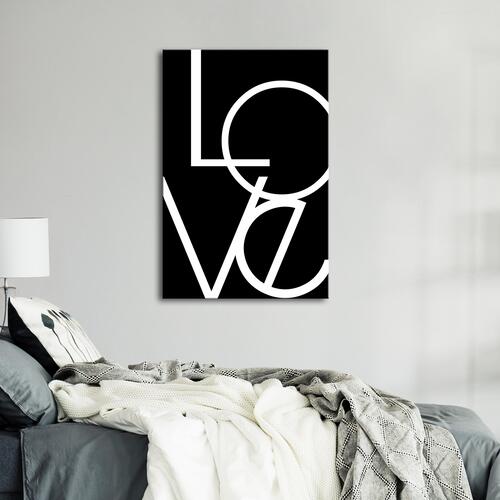 Billede - Black and White: Love (1 Part) Vertical