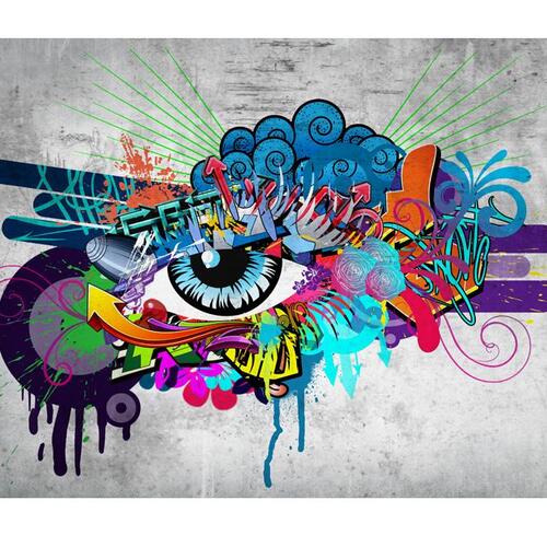 Fototapet - Graffiti eye