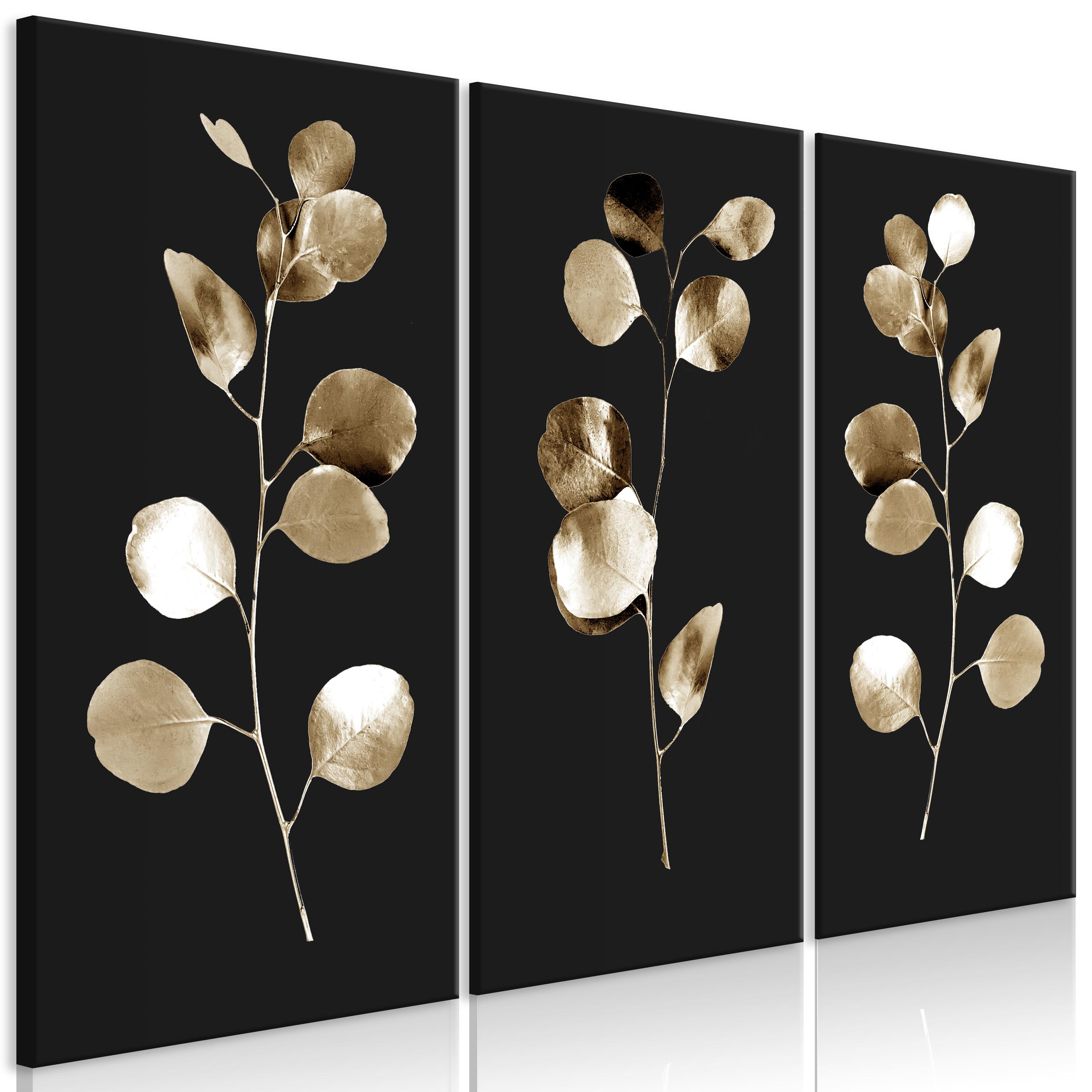 Billede - Golden Dusk (3 dele) - 90 x 60 cm - På italiensk lærred