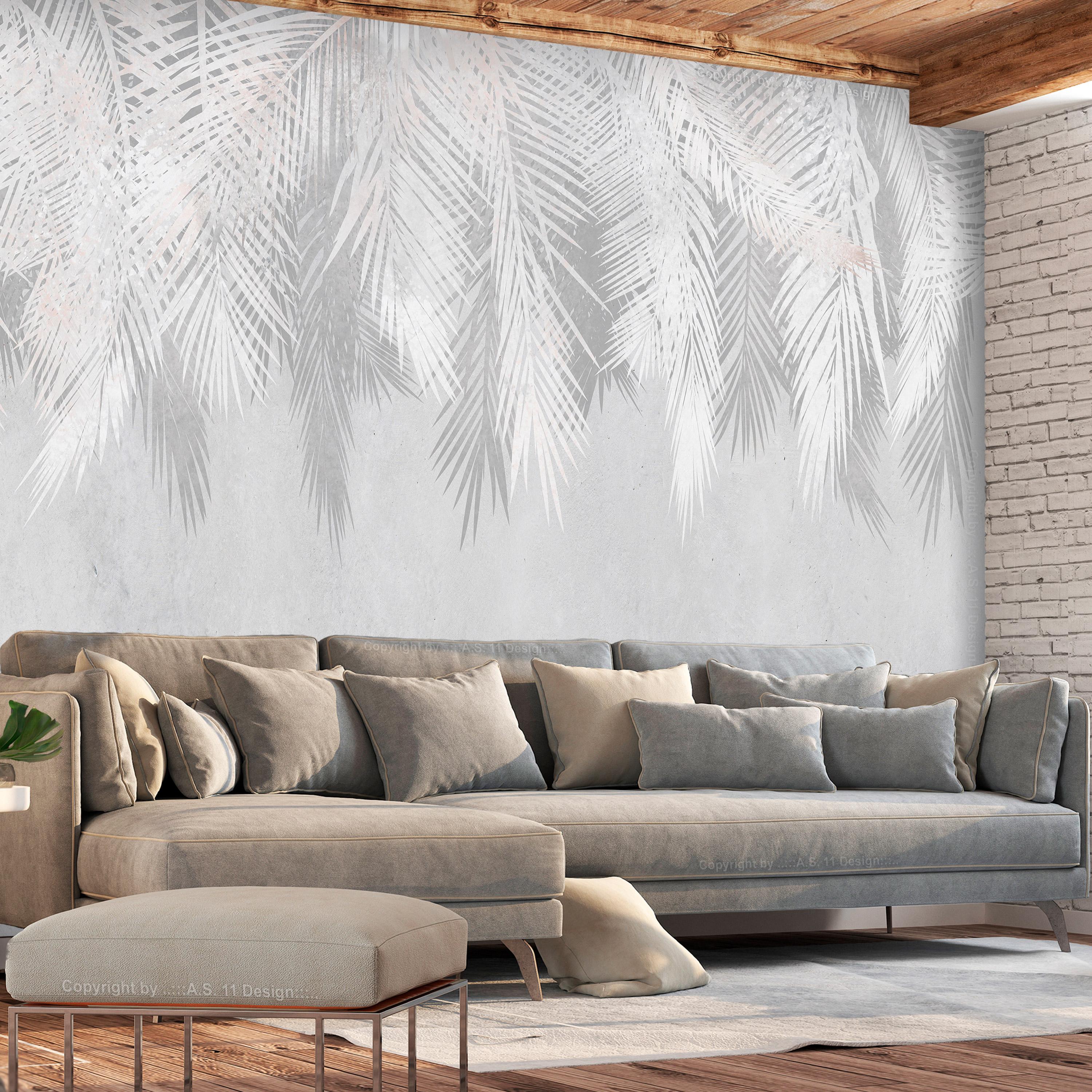 Fototapet - Pale Palms - 450 x 315 cm - Premium