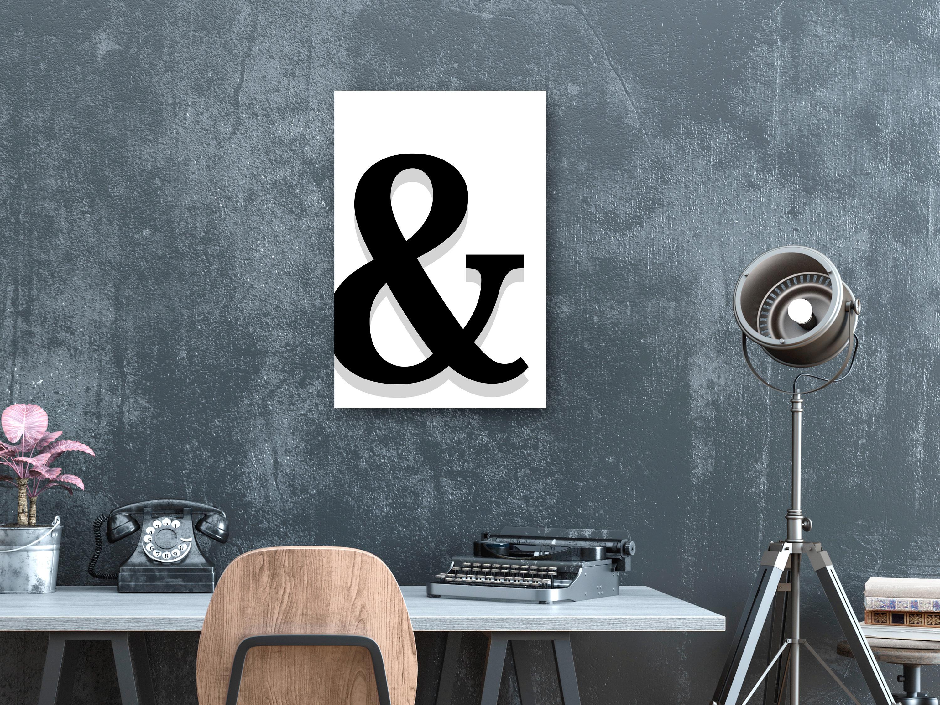 Billede - Decorative Letter (1 Part) Vertical - 40 x 60 cm - Premium Print