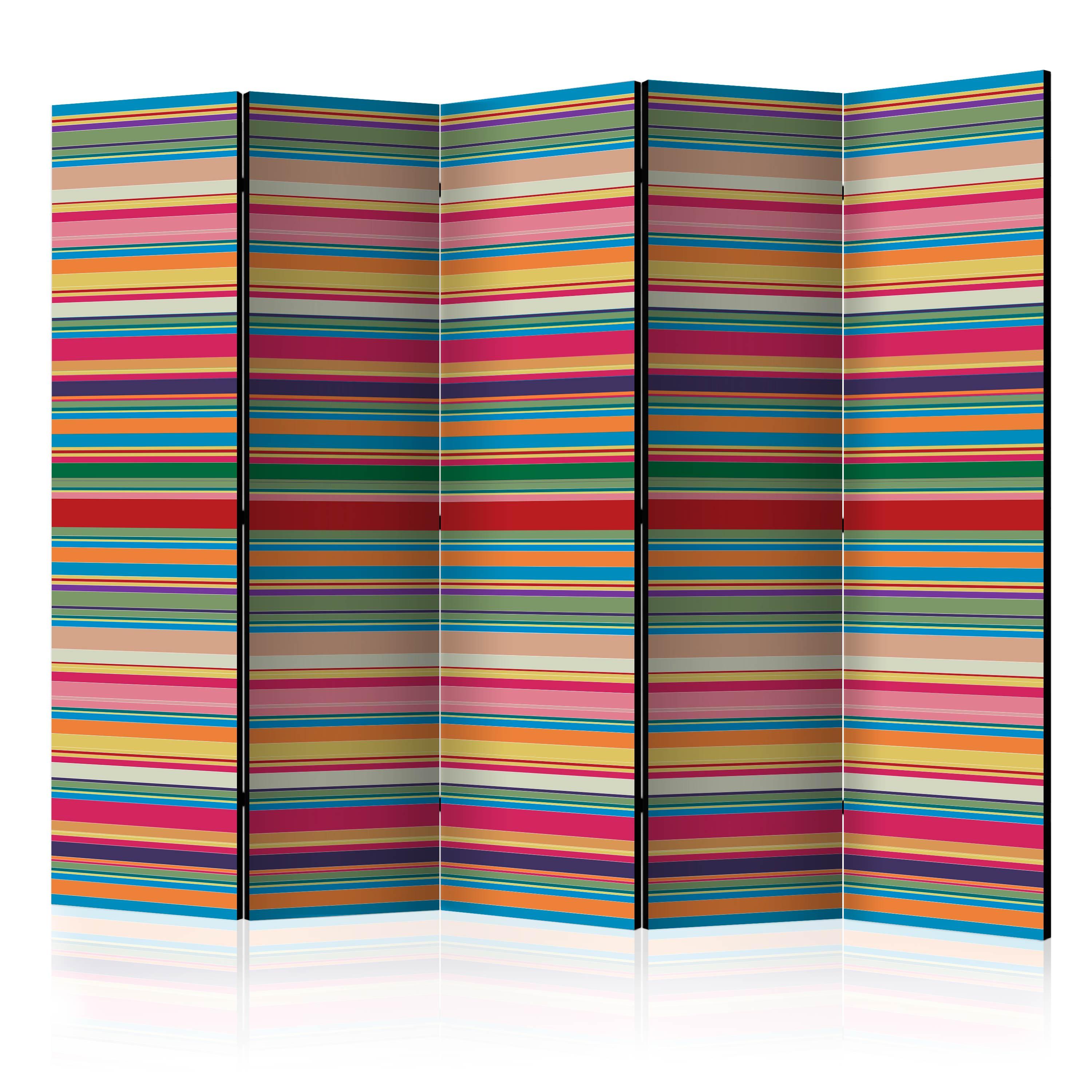 Skærmvæg - Subdued stripes II - 225 x 172 cm - Akustik