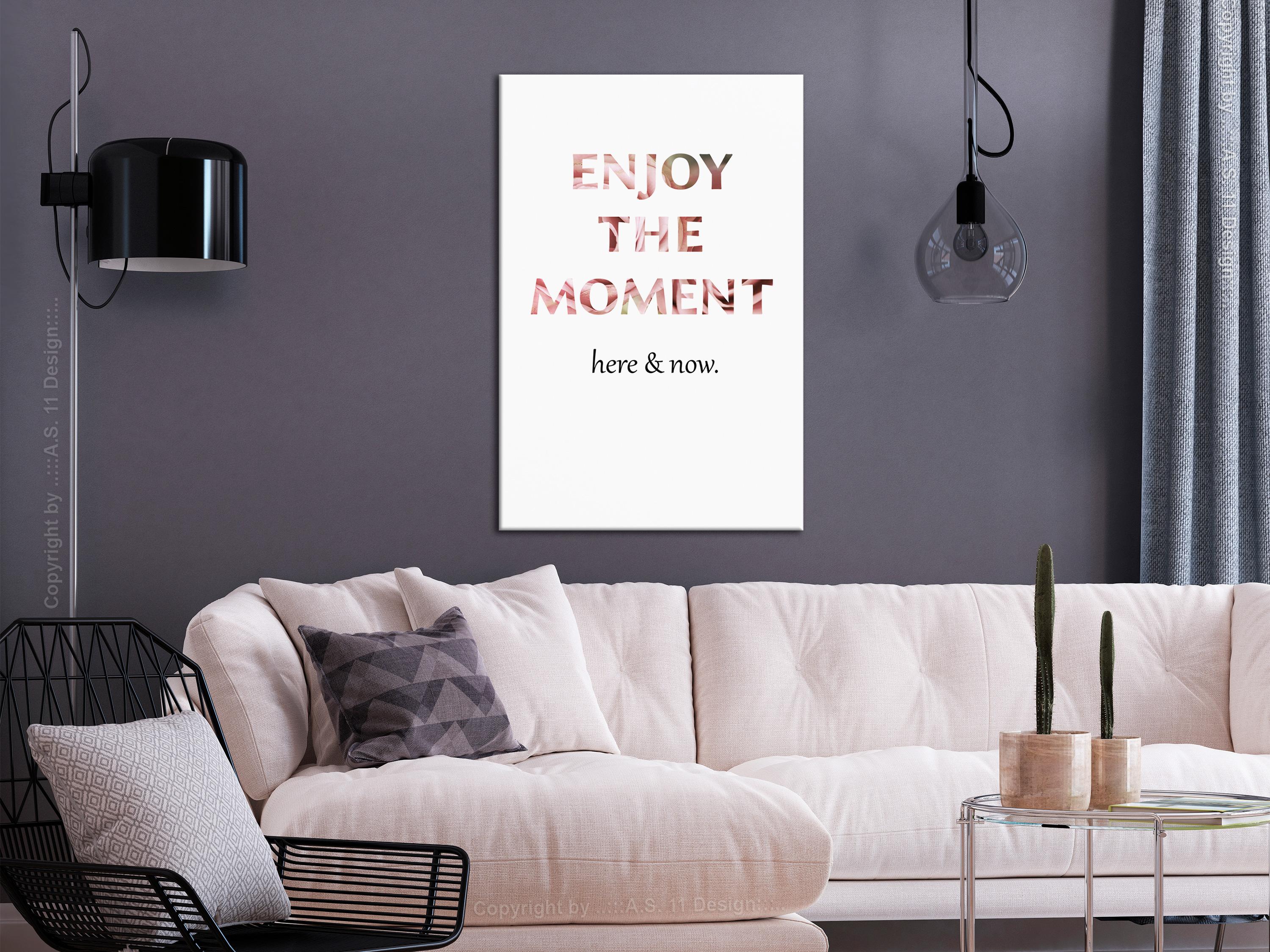 Billede - Enjoy the Moment (1 Part) Vertical - 60 x 90 cm - På italiensk lærred