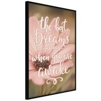 Plakat - The Best Dreams Happen When You Are Awake