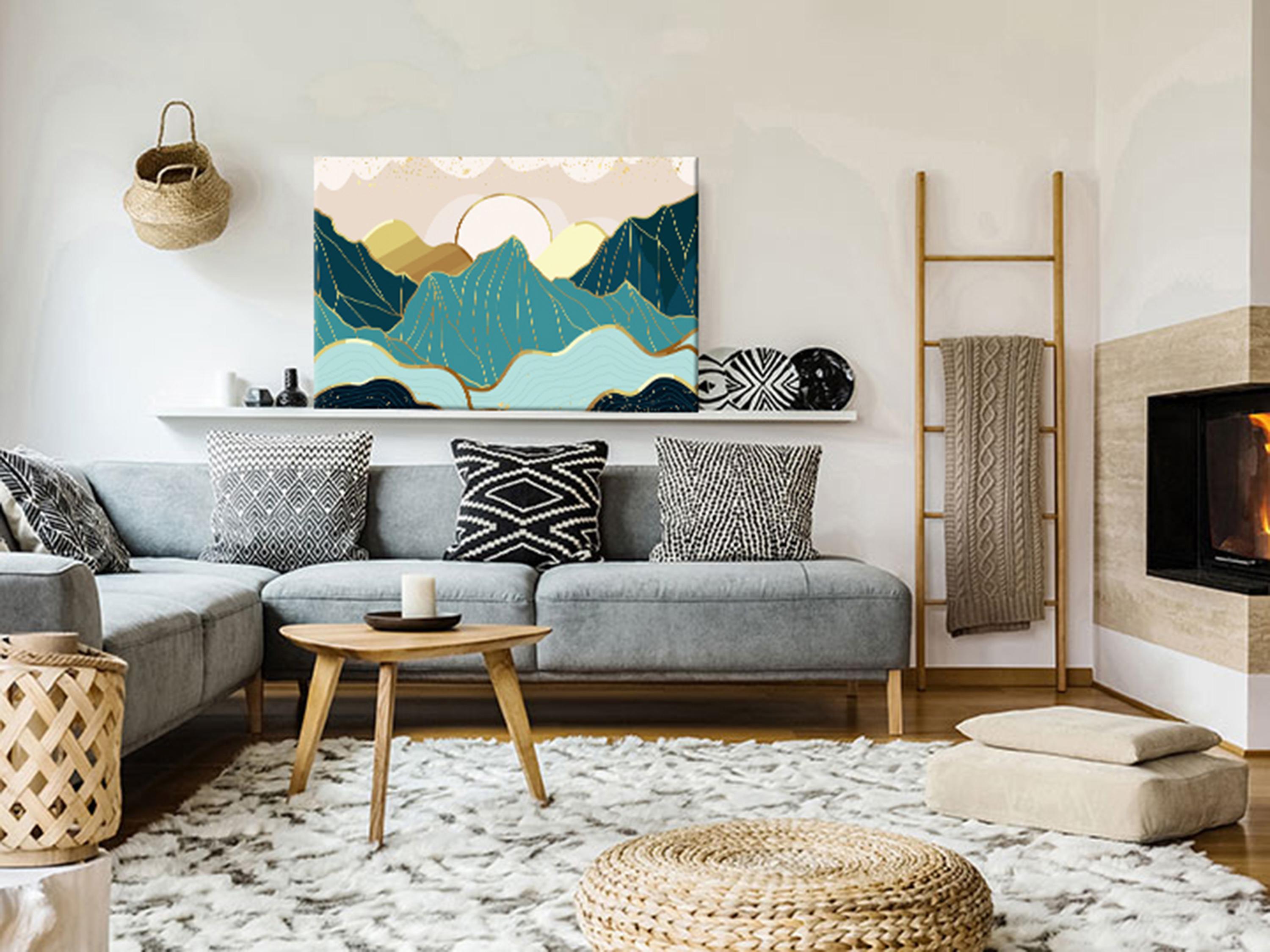 Billede - Green Pastures (1 Part) Wide - 90 x 60 cm - Standard