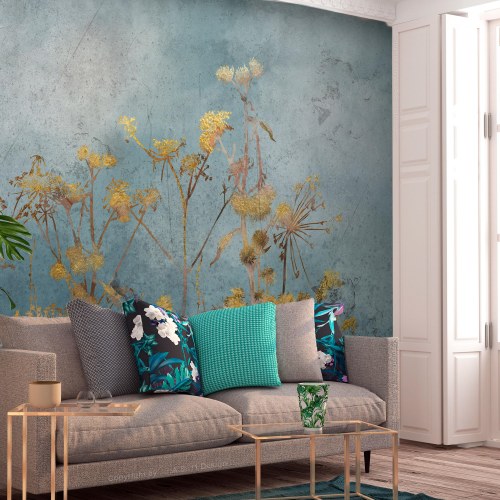Fototapet Ved Daggry med blomstermotiv