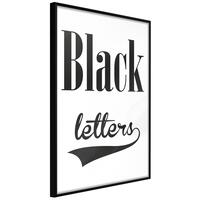 Plakat - Black Letters