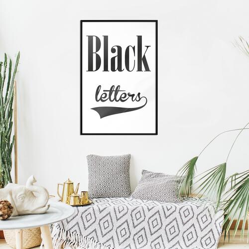 Plakat - Black Letters