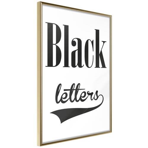 Plakat - Black Letters