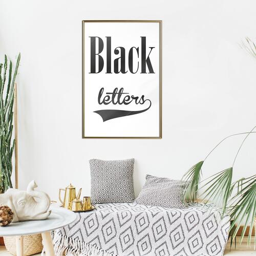 Plakat - Black Letters