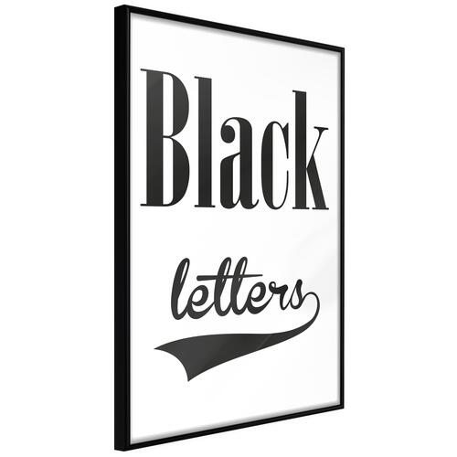 Plakat - Black Letters