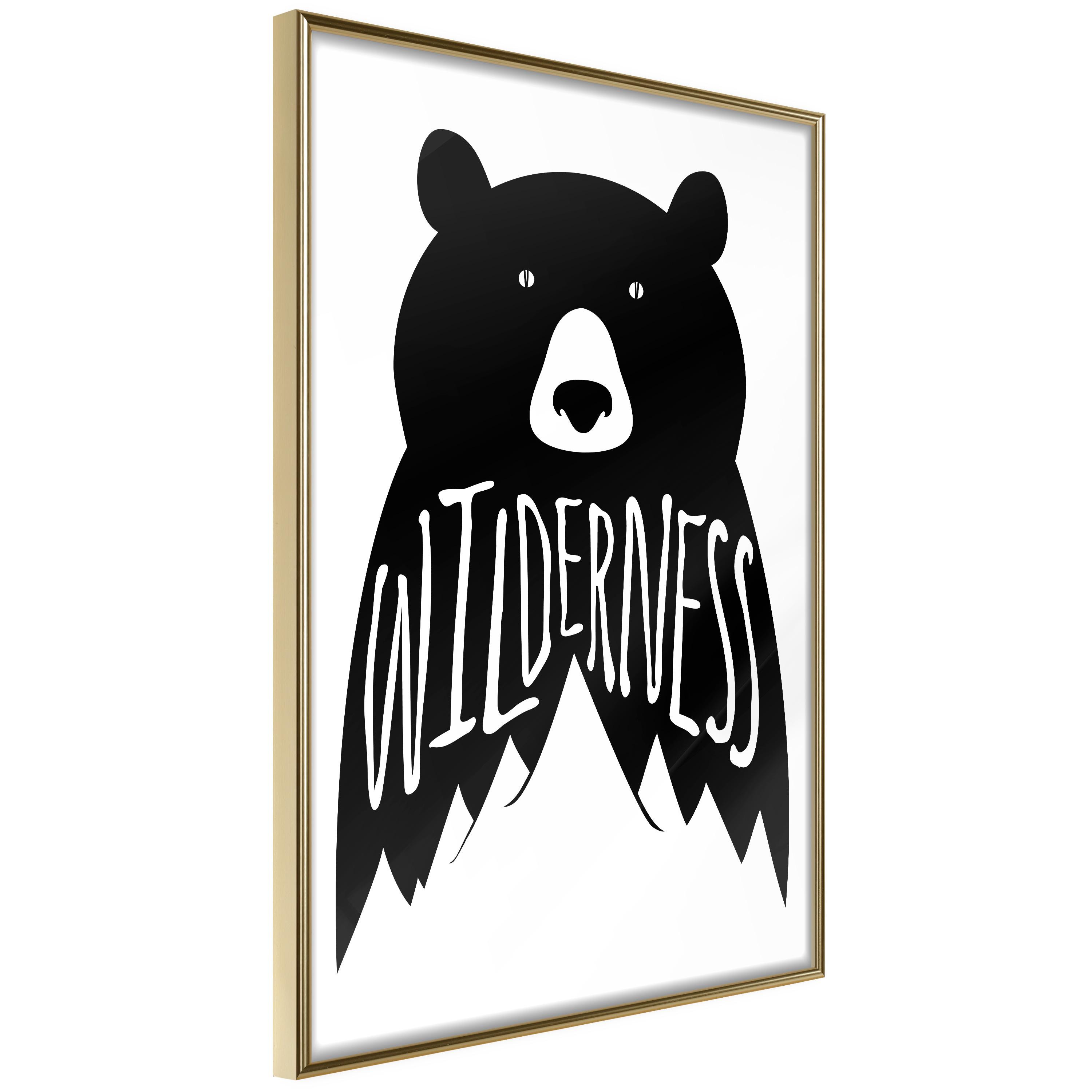 Plakat - Wilderness - 30 x 45 cm - Guldramme
